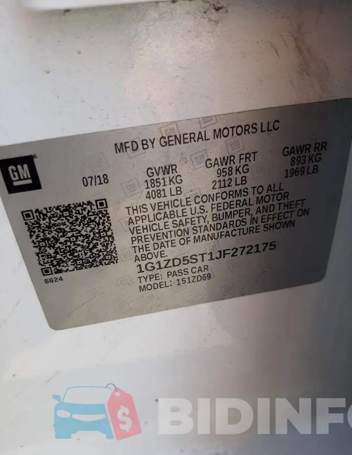 1G1ZD5ST1JF272175 Photo# 12
