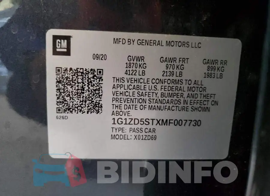 1G1ZD5STXMF007730 Photo# 12