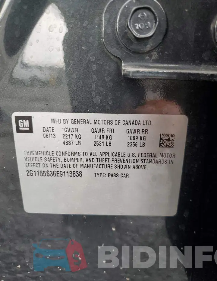2G1155S36E9113838 Photo# 13