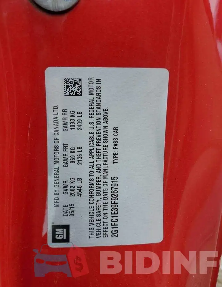 2G1FC1E39F9267915 Photo# 12
