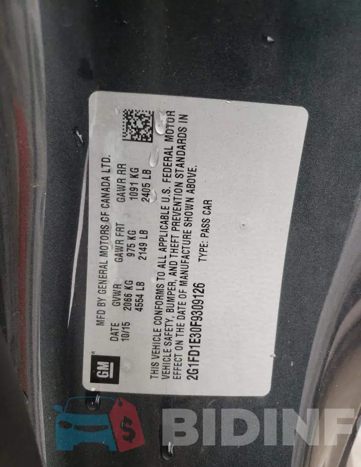 2G1FD1E30F9309126 Photo# 12