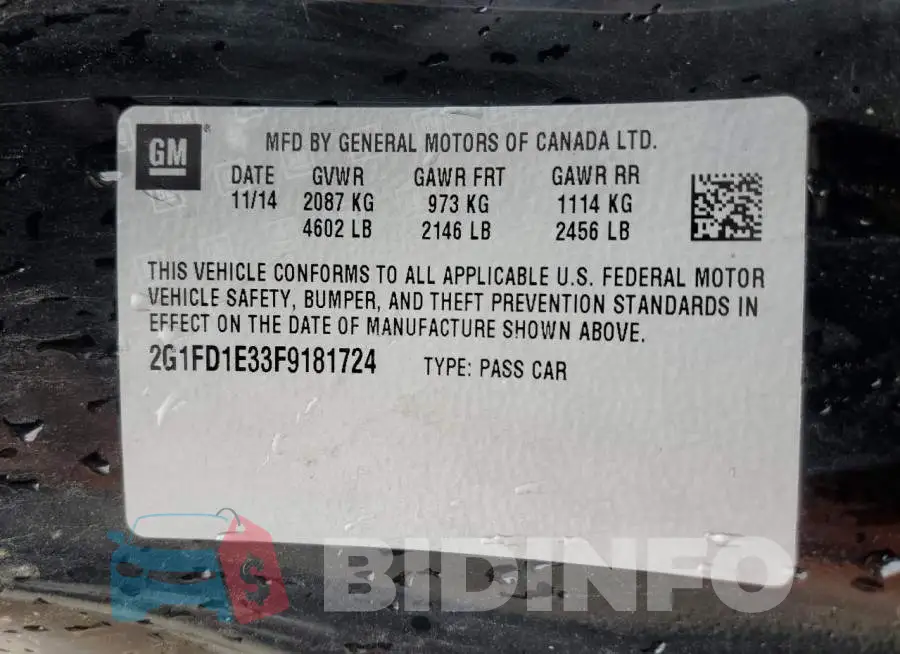 2G1FD1E33F9181724 Photo# 12