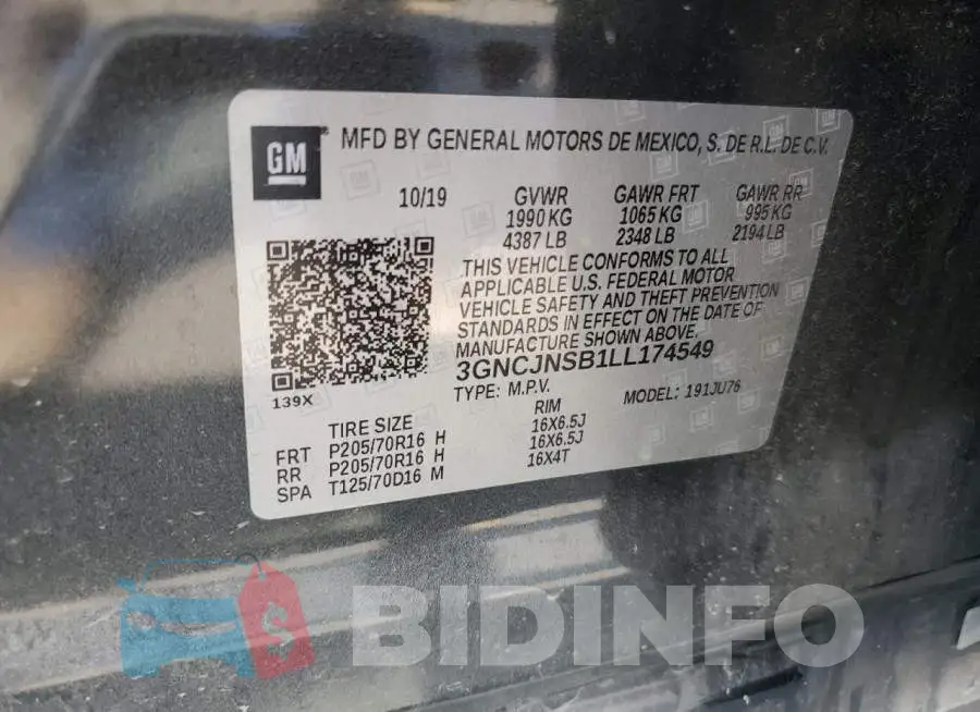 3GNCJNSB1LL174549 Photo# 13