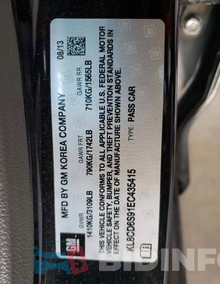 KL8CD6S91EC435415 Photo# 12