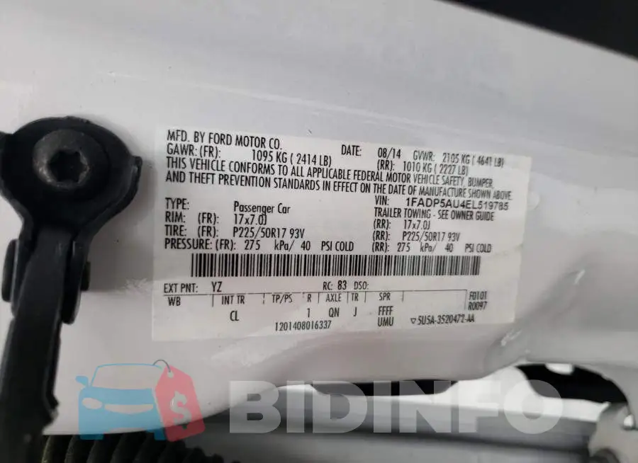 1FADP5AU4EL519785 Photo# 12