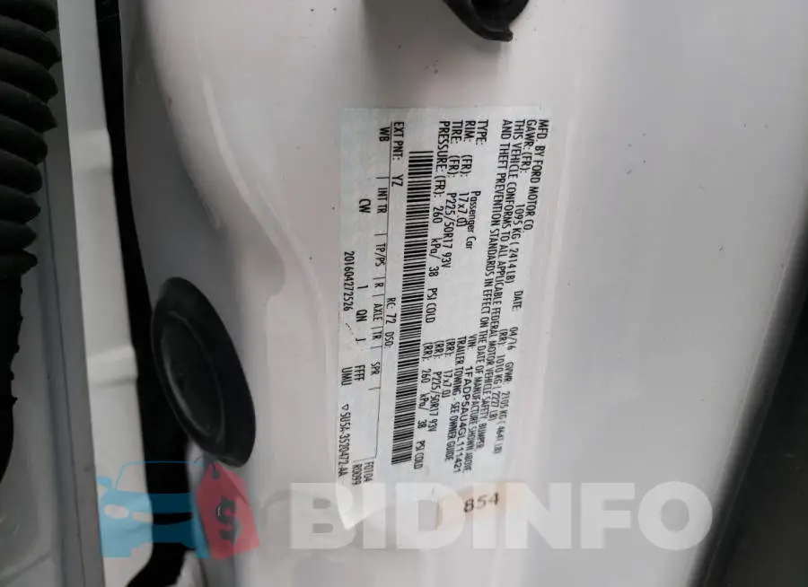 1FADP5AU4GL111421 Photo# 12