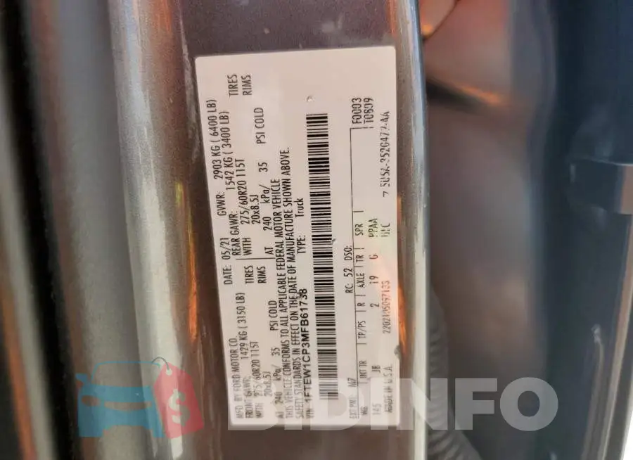 1FTEW1CP3MFB61738 Photo# 13