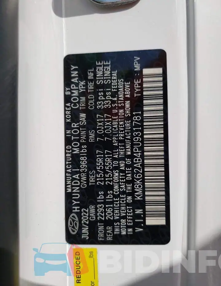 KM8K62AB4PU931781 Photo# 13