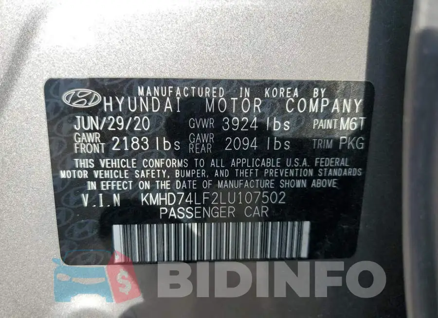 KMHD74LF2LU107502 Photo# 13