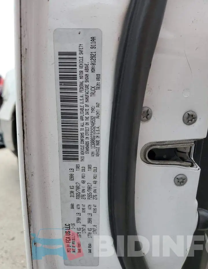 1C6RR6GT2GS240592 Photo# 12