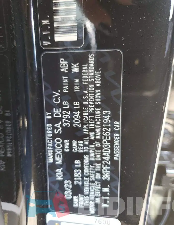 3KPF24AD3PE621943 Photo# 12