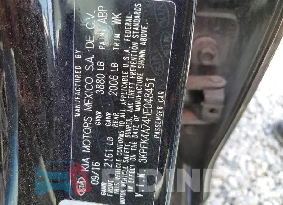 3KPFK4A74HE048451 Photo# 12