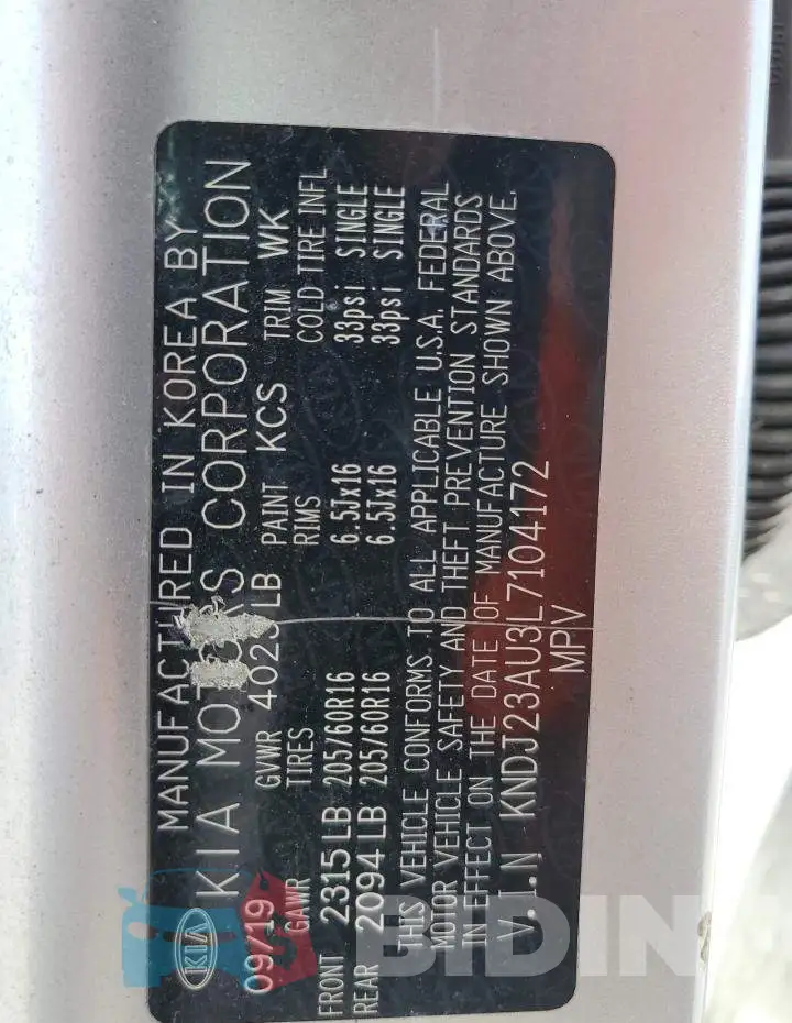 KNDJ23AU3L7104172 Photo# 13