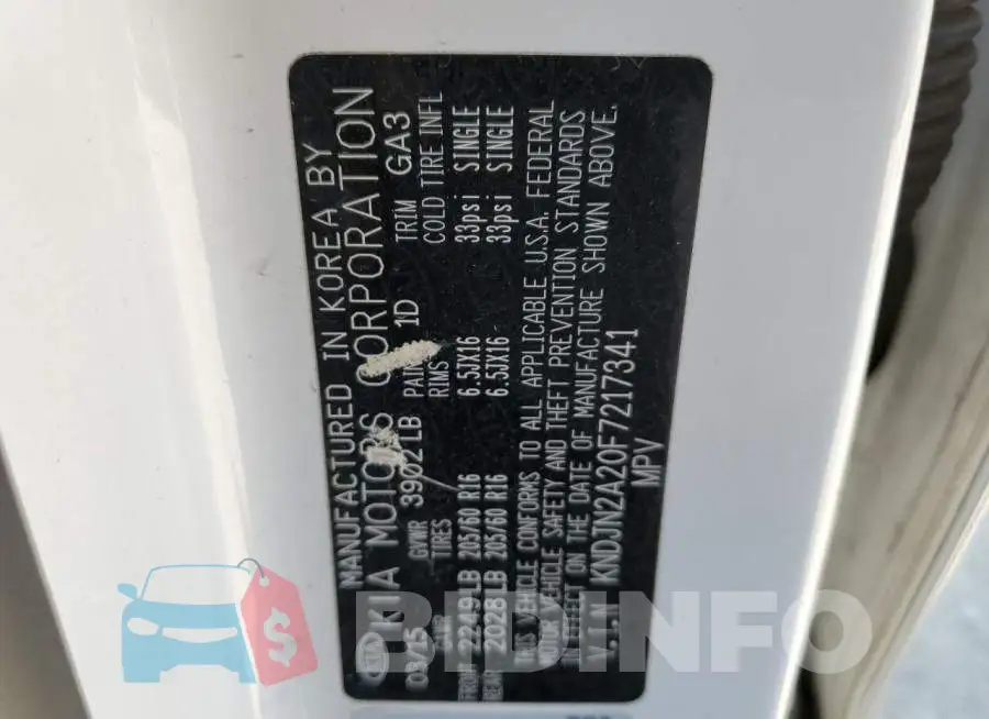 KNDJN2A20F7217341 Photo# 12