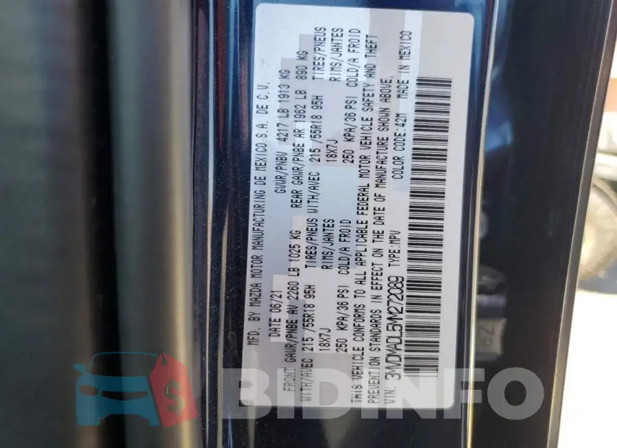 3MVDMADL5MM272089 Photo# 12