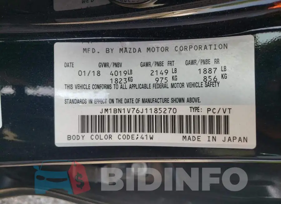 JM1BN1V76J1185270 Photo# 12