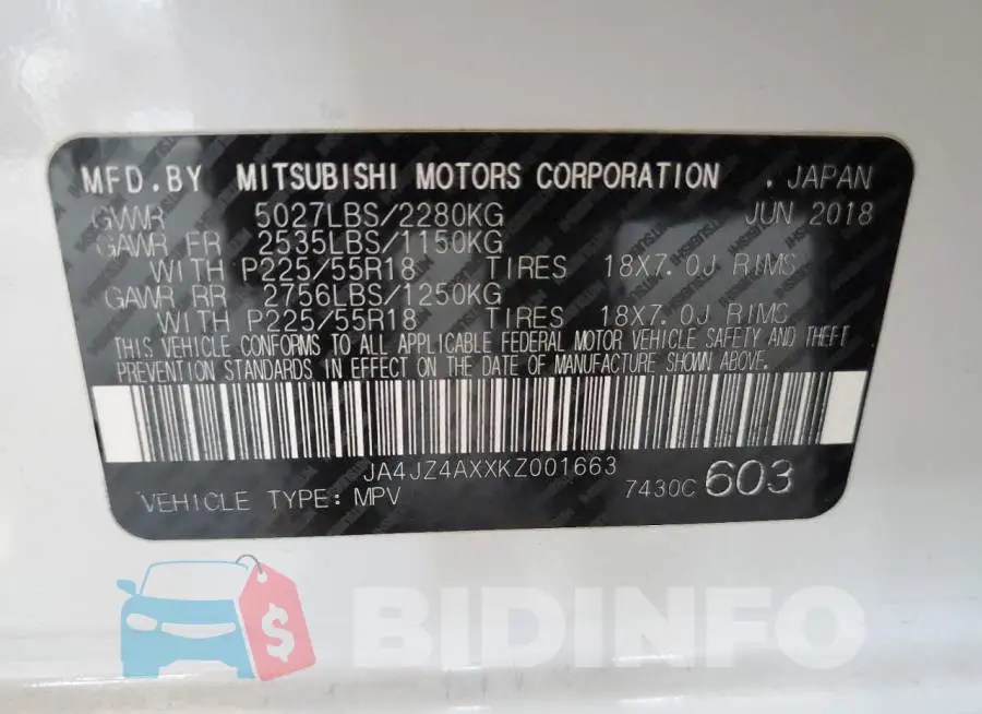 JA4JZ4AXXKZ001663 Photo# 13