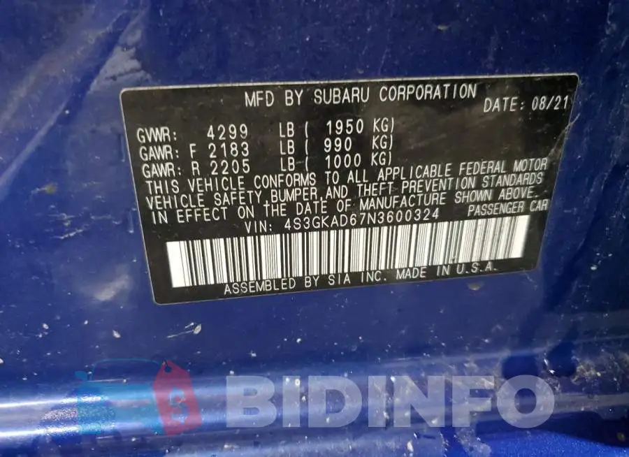 4S3GKAD67N3600324 Photo# 12