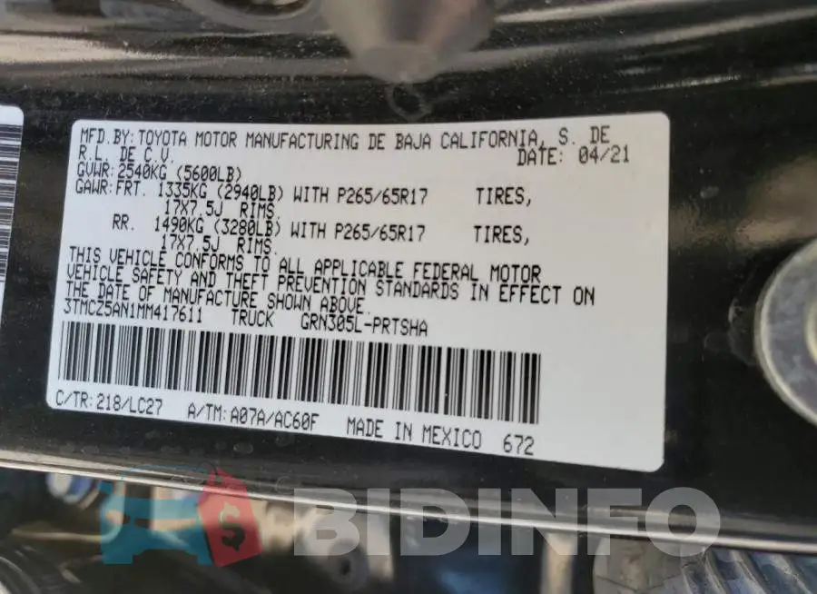 3TMCZ5AN1MM417611 Photo# 13