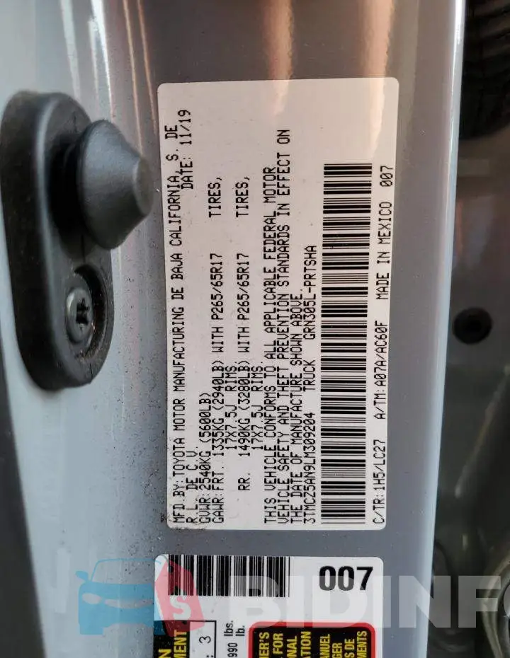 3TMCZ5AN9LM309204 Photo# 12