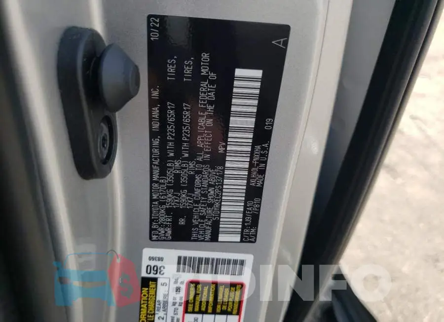 5TDYRKEC2PS137178 Photo# 13