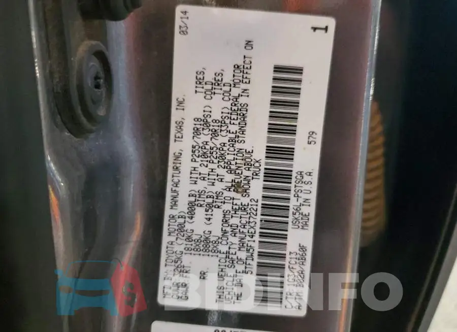 5TFDW5F14EX372212 Photo# 12