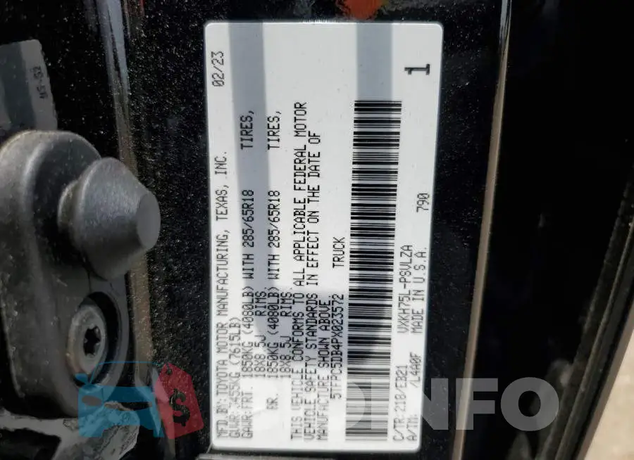 5TFPC5DB4PX023572 Photo# 12