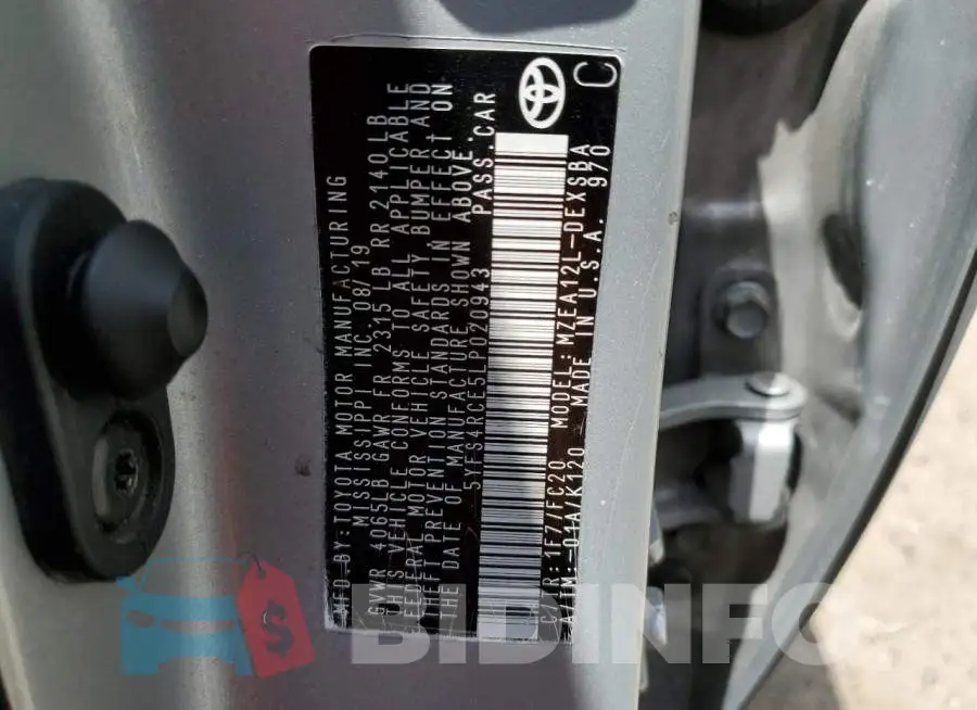 5YFS4RCE5LP020943 Photo# 12
