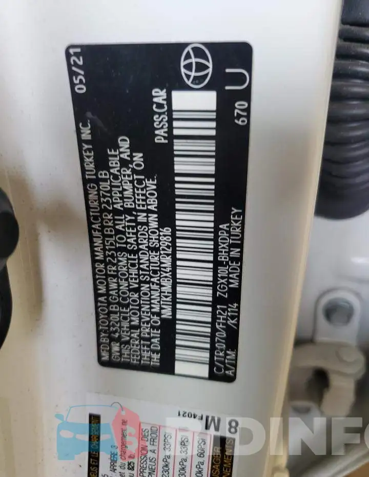NMTKHMBX4MR129816 Photo# 12