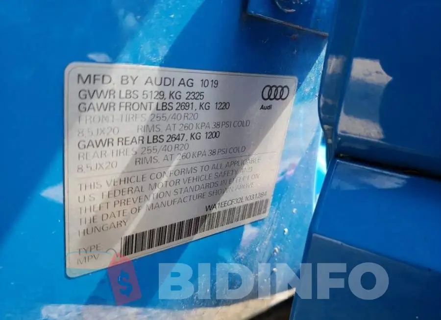WA1EECF32L1031284 Photo# 13