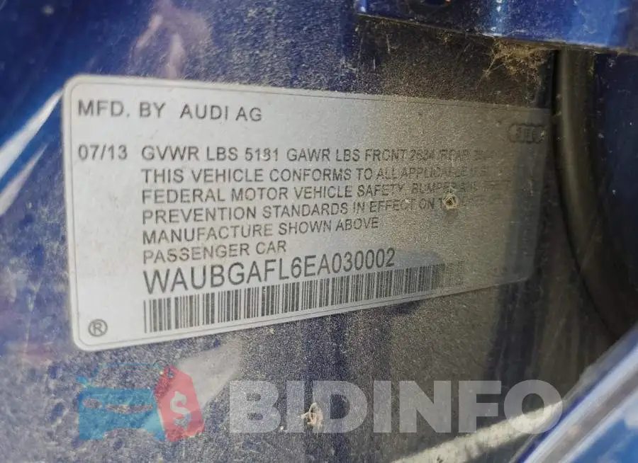WAUBGAFL6EA030002 Photo# 12