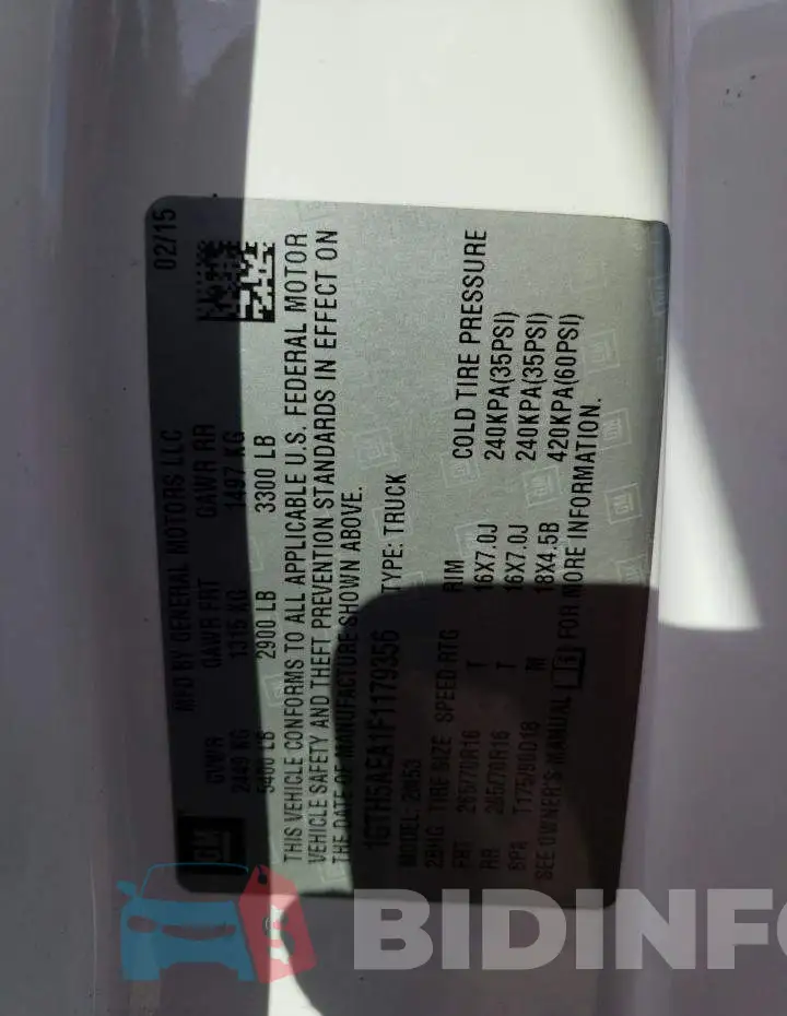 1GTH5AEA1F1179356 Photo# 12