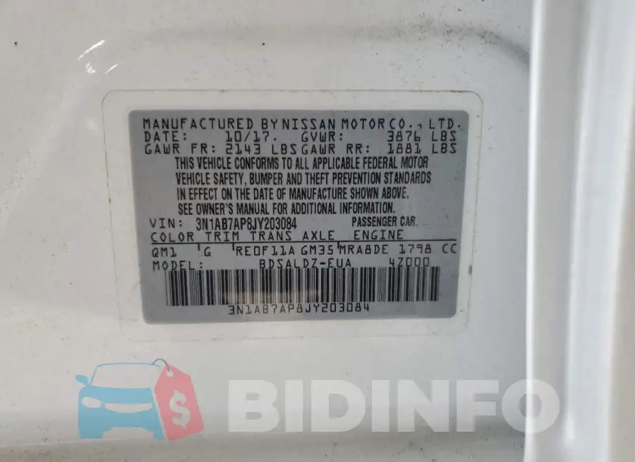 3N1AB7AP8JY203084 Photo# 12