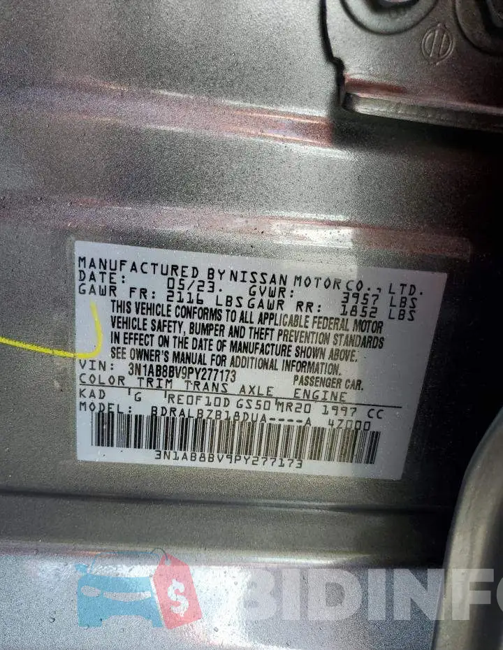 3N1AB8BV9PY277173 Photo# 13