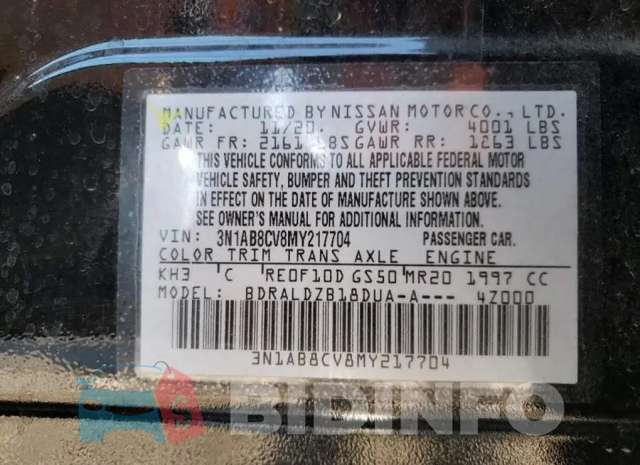 3N1AB8CV8MY217704 Photo# 12