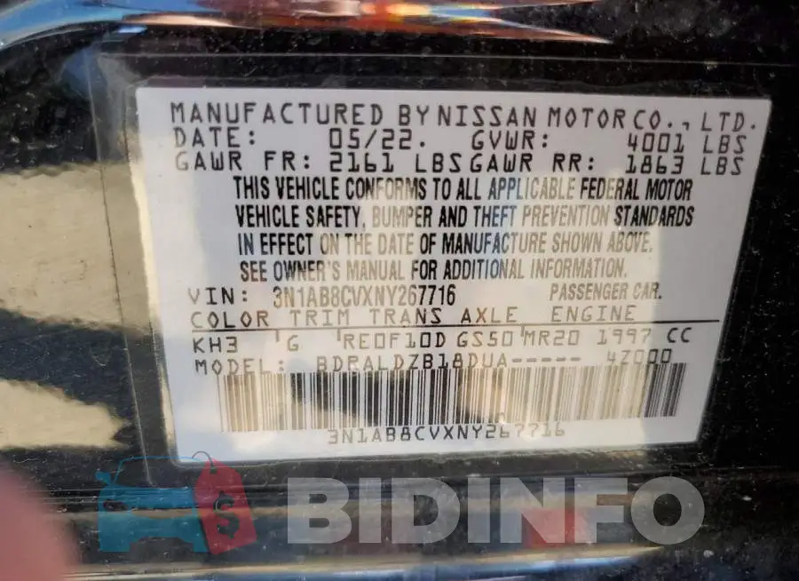 3N1AB8CVXNY267716 Photo# 13