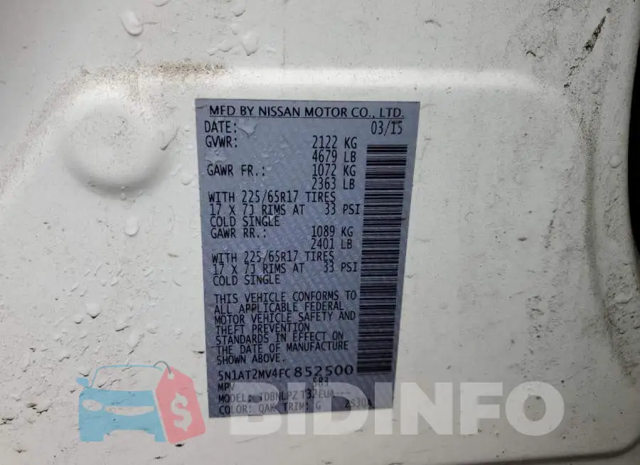 5N1AT2MV4FC852500 Photo# 13