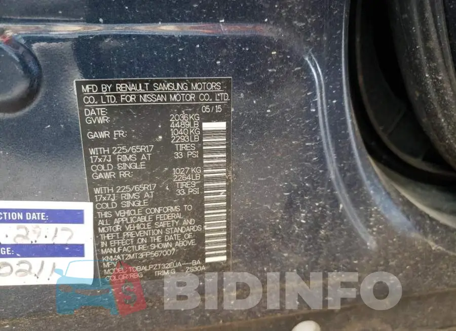 KNMAT2MT3FP567007 Photo# 14