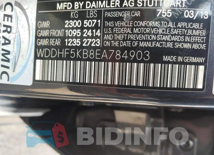 WDDHF5KB8EA784903 Photo# 10
