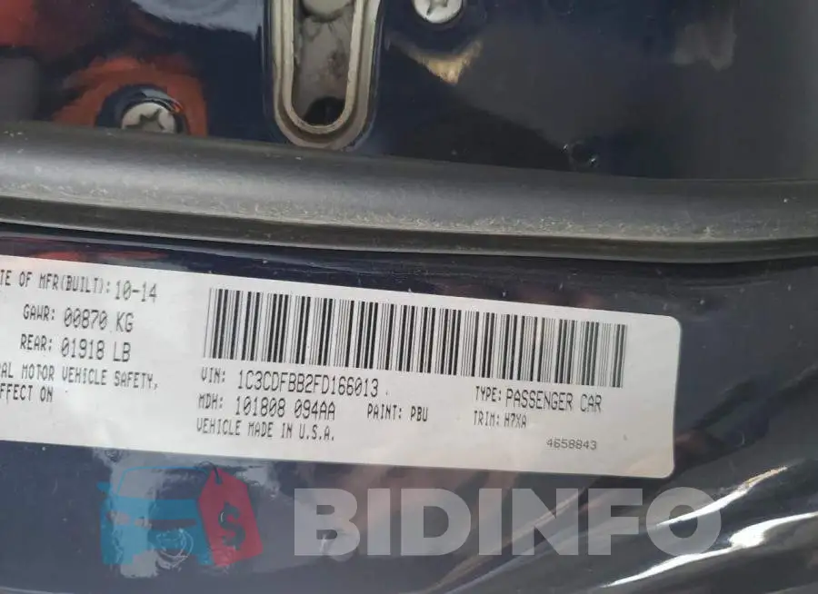 1C3CDFBB2FD166013 Photo# 12