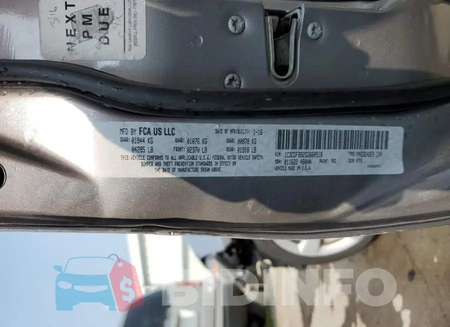 1C3CDFBB2GD660518 Photo# 12