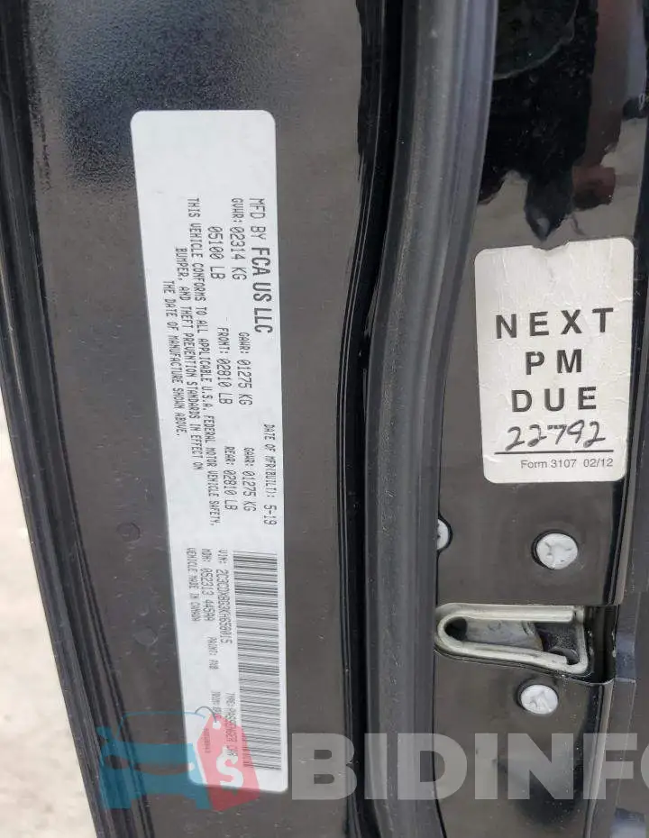 2C3CDXBG3KH658015 Photo# 12