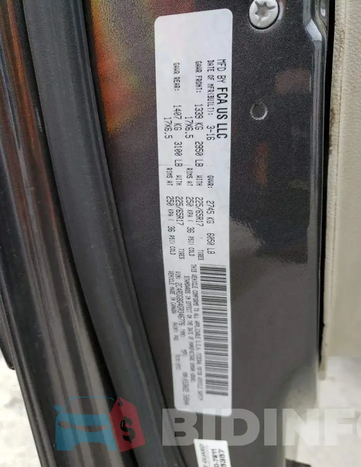 2C4RDGBG4GR346776 Photo# 13