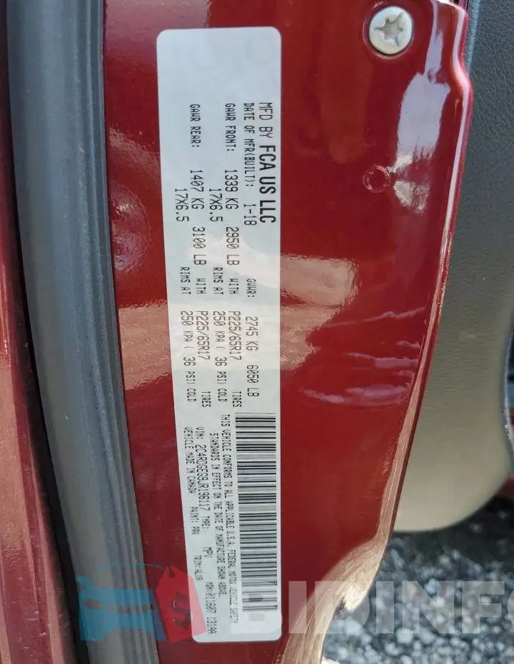 2C4RDGEG9JR196117 Photo# 14