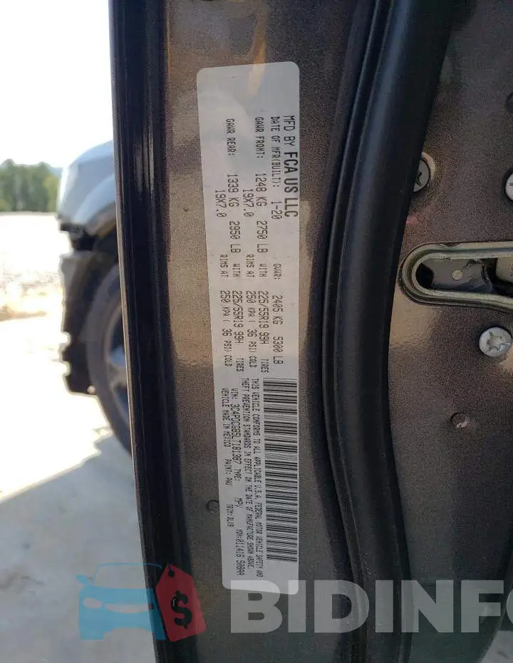 3C4PDCGB5LT181387 Photo# 13