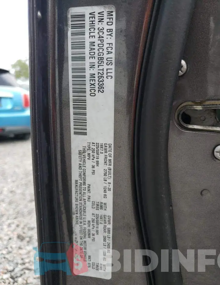 3C4PDCGB5LT263362 Photo# 13