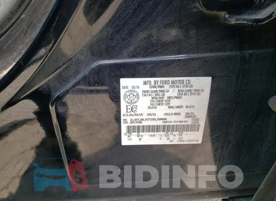2LMTJ8LR7GBL59986 Photo# 14