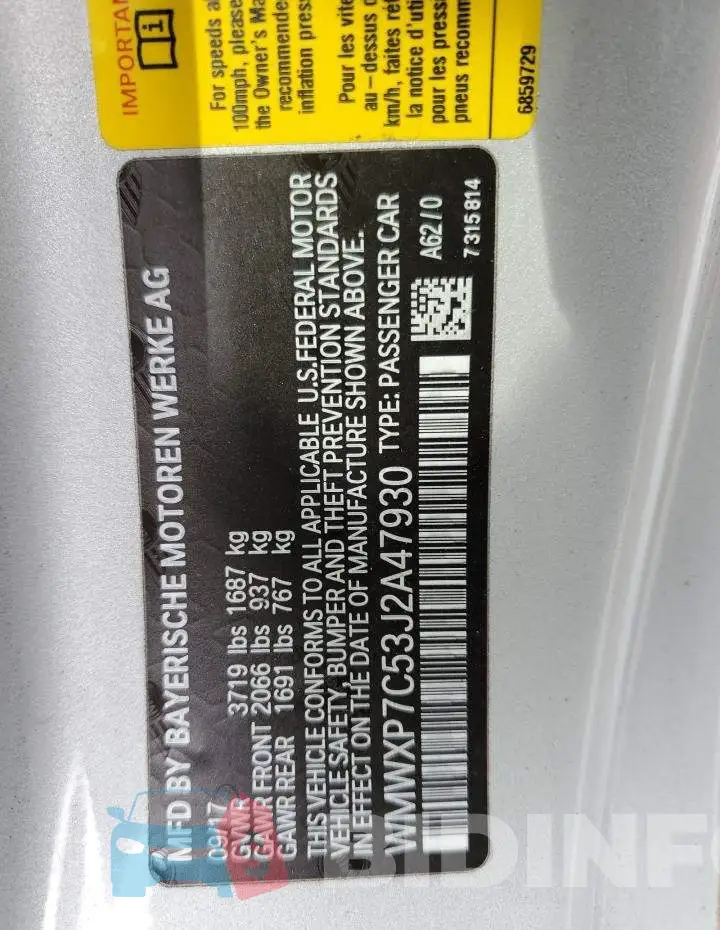 WMWXP7C53J2A47930 Photo# 12