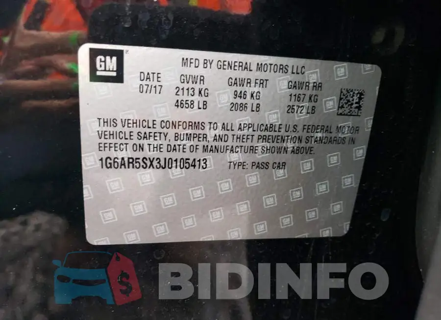 1G6AR5SX3J0105413 Photo# 12