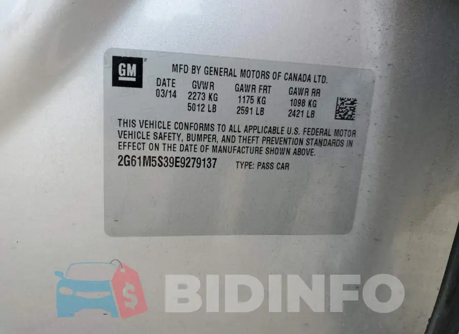 2G61M5S39E9279137 Photo# 12